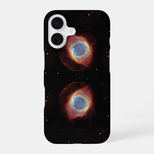 Coque iPhone 16 Yeux de nébuleuse galactique (Verso)