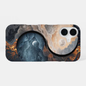Coque iPhone 16 Ying yang jour et nuit (Verso Horizontal)