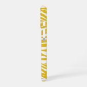 Coque iPhone 16 Zebra Yellow Stripes (Côté gauche)