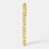 Coque iPhone 16 Zebra Yellow Stripes (Côté droit)