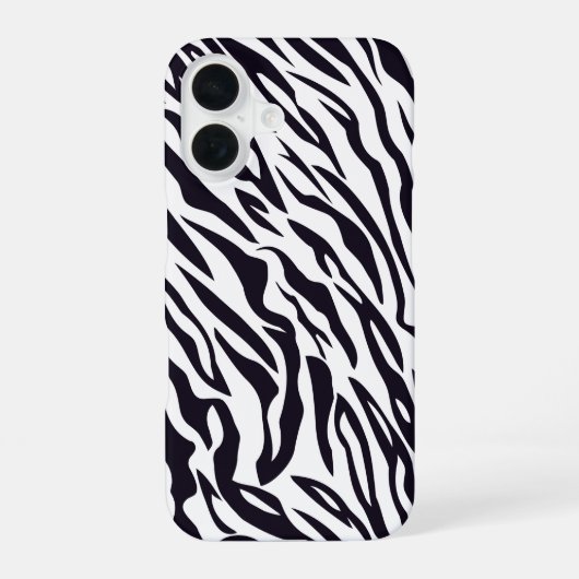 Coque iPhone 16 zèbre (Verso)