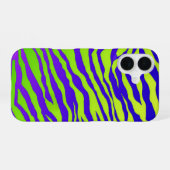 Coque iPhone 16 Zèbre vert (Verso Horizontal)
