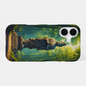 Coque iPhone 16 Zen dans la forêt de bambou (Verso Horizontal)