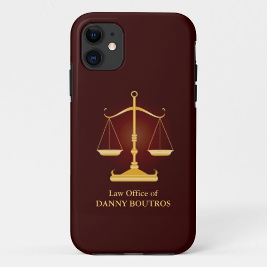 Coque iPhone 5 Balance de la Loi (Dos)