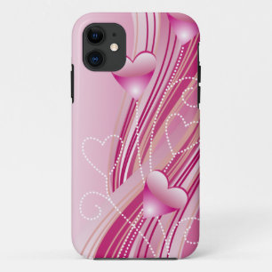 Coque iPhone 5 Coeurs roses