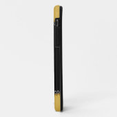 Coque iPhone 5 en or et noir avec monogramme et de (Dos/Gauche)
