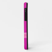 Coque iPhone 5 Tiara Princesse Argent Rose Chaud B (Dos/Gauche)
