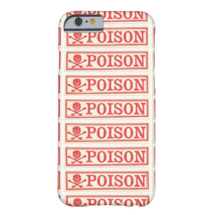 Coque iPhone 6 Barely There Apothicaire vintage d'étiquette de poison d'os