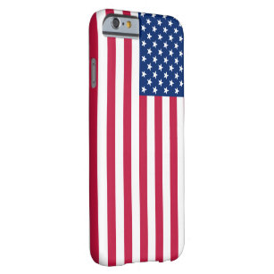 Coque iPhone 6 Barely There États-Unis Drapeau étoiles et rayures Patriotique 