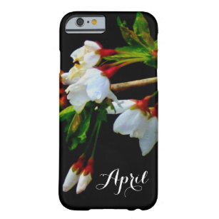 Coque iPhone 6 Barely There Fleur de cerisier noir blanc minimaliste