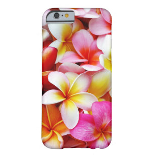 Coque iPhone 6 Barely There Fleur d'Hawaï de Frangipani de Plumeria customisée