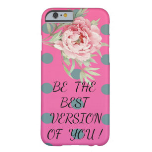 Coque iPhone 6 Barely There Message Motif-Motivationnel Pois mignon