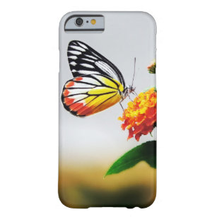 Coque iPhone 6 Barely There Papillon et fleurs