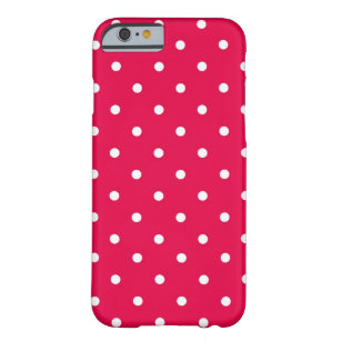 Coque iPhone 6 Barely There Rouge et blanc de point de polka