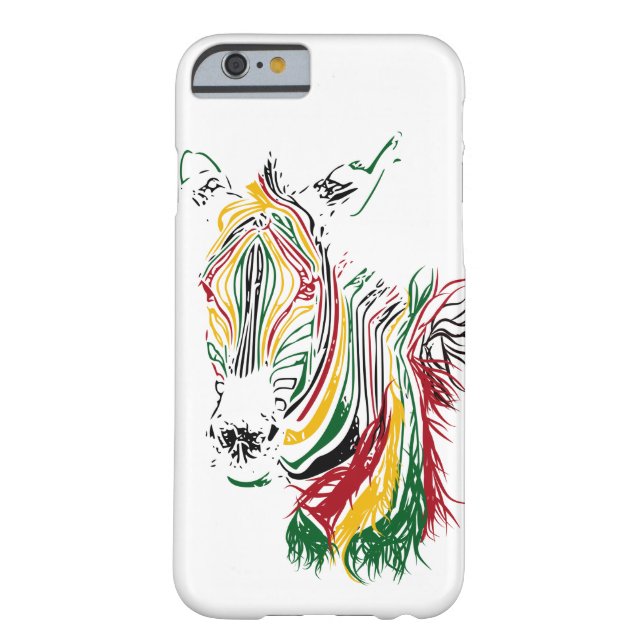 Coque iPhone 6 Barely There Zèbre africain (Dos)