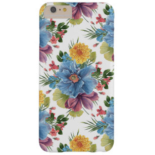 Coque iPhone 6 Plus Barely There Aquarelles colorées Fleurs Motif GR3