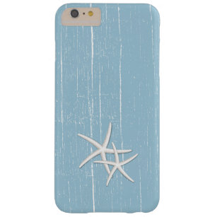 Coque iPhone 6 Plus Barely There Thème bleu de plage de menthe rustique d'étoiles
