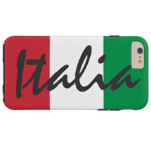 Coque iPhone 6 Plus Tough Drapeau personnalisé de l'Italie