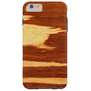 Coque iPhone 6 Plus Tough Regard du bois en bambou de grain de rayure de