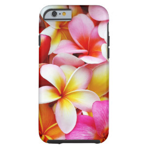 Coque iPhone 6 Tough Fleur d'Hawaï de Frangipani de Plumeria customisée