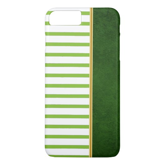 Coque iPhone 7 à rayures vertes (Dos)