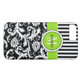 Coque iPhone 7 | Damas | Tracées | Lime (Dos (Horizontal))