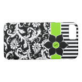 Coque iPhone 7 | Damas | Tracées | Lime vert (Dos (Horizontal))