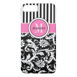Coque iPhone 7 Damas Tracées Rose