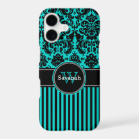 Coque iPhone 7 | Damas | Tracées | Turquoise