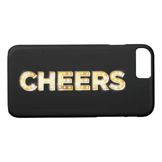 Coque iPhone 7 en noir (Dos (Horizontal))