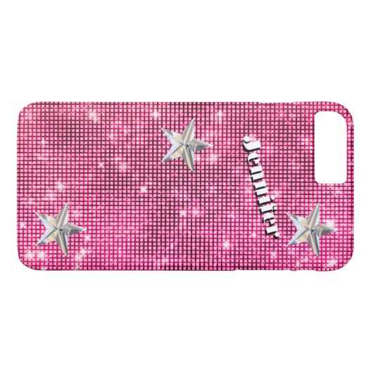 Coque iPhone 7 | Glitz & Glam | Personnalisé (Dos (Horizontal))