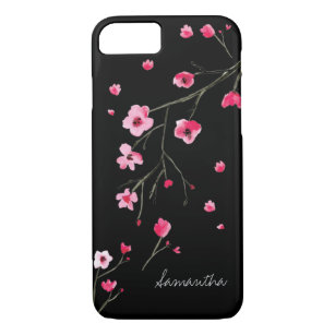 Coque iPhone 7 Les fleurs de cerisiers d'aquarelle par LD Design 