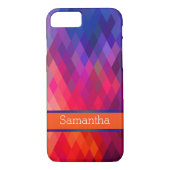 Coque iPhone 7 | Rainbow Geometry | Personnalisé (Dos)