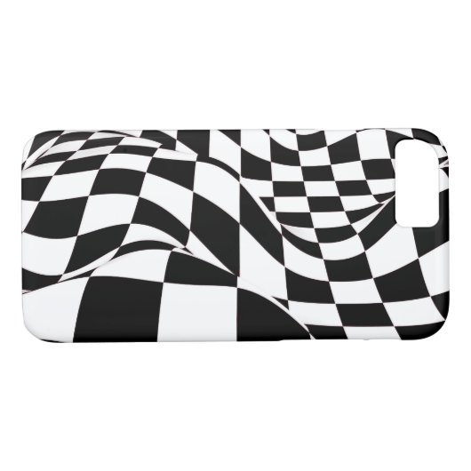 coque iPhone 8/7 - À damiers modifié (Dos (Horizontal))