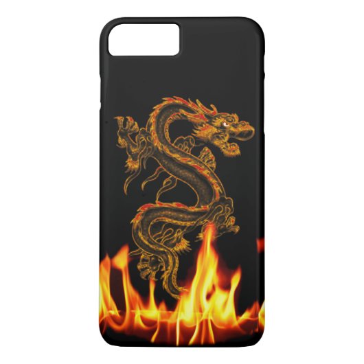 Coque iPhone 8 Plus/7 Plus Imaginaire Fire Dragon iPhone 7 Plus coque (Dos)