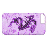 Coque iPhone 8 Plus/7 Plus Purple Dragon Custom iPhone 7 Plus Coque (Dos (Horizontal))