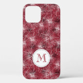 Coque iphone à fleurs de cerise de brosse (Verso)