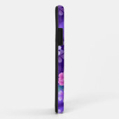 Coque iphone à fleurs violettes (Dos/Droite)