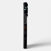 Coque iphone à l'échelle de dragon noir (Verso / Droite)