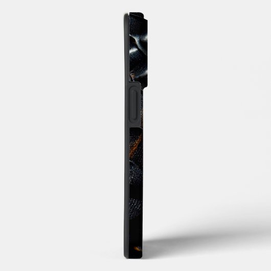 Coque iphone à l'échelle de dragon noir (Verso / Droite)