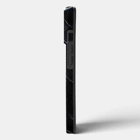 Coque iphone à l'échelle de dragon noir (Verso / Gauche)