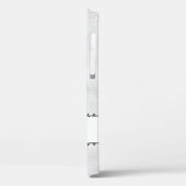 Coque iphone à lèvres noir blanc personnalisé (Verso / Gauche)