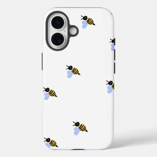 Coque iPhone à motif d'abeille mignonne – Minimali (Verso)