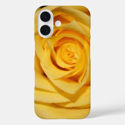 Coque iPhone à pétale de rose jaune (Verso)
