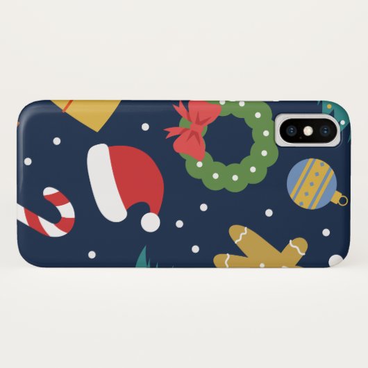 Coque iphone à thème de Noël (Dos (Horizontal))
