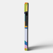 Coque iphone Abstrait coloré avec initial (Verso / Gauche)