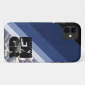 Coque iphone abstrait d'ingénierie aérospatiale (Dos (Horizontal))