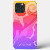 Coque iphone Abstrait d'intégrité arc-en-ciel amus (Verso)