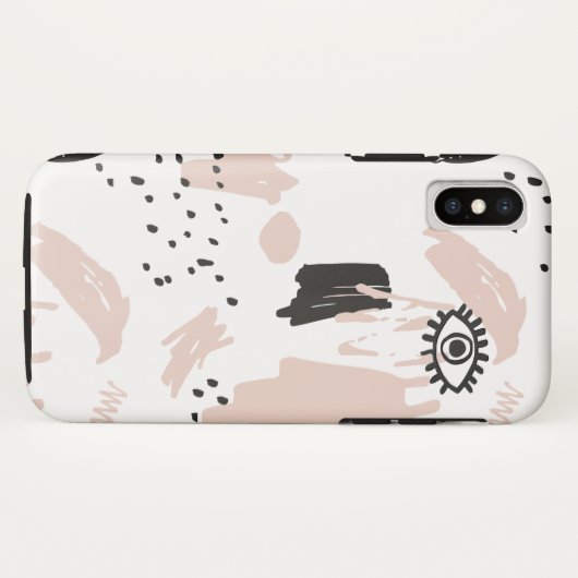 Coque iphone abstrait d'oeil (Dos (Horizontal))