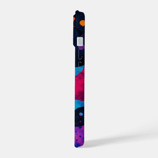 coque iphone _ Abstrait Neon Splatter (Côté gauche)